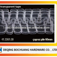 transparent curtain tape ,curtain pleat tape ,polyster curtain tape